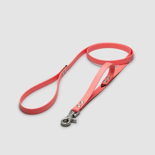 atlas pet company lifetime air leash biothane waterproof dog leash handmade in golden colorado with lifetime warranty --coral